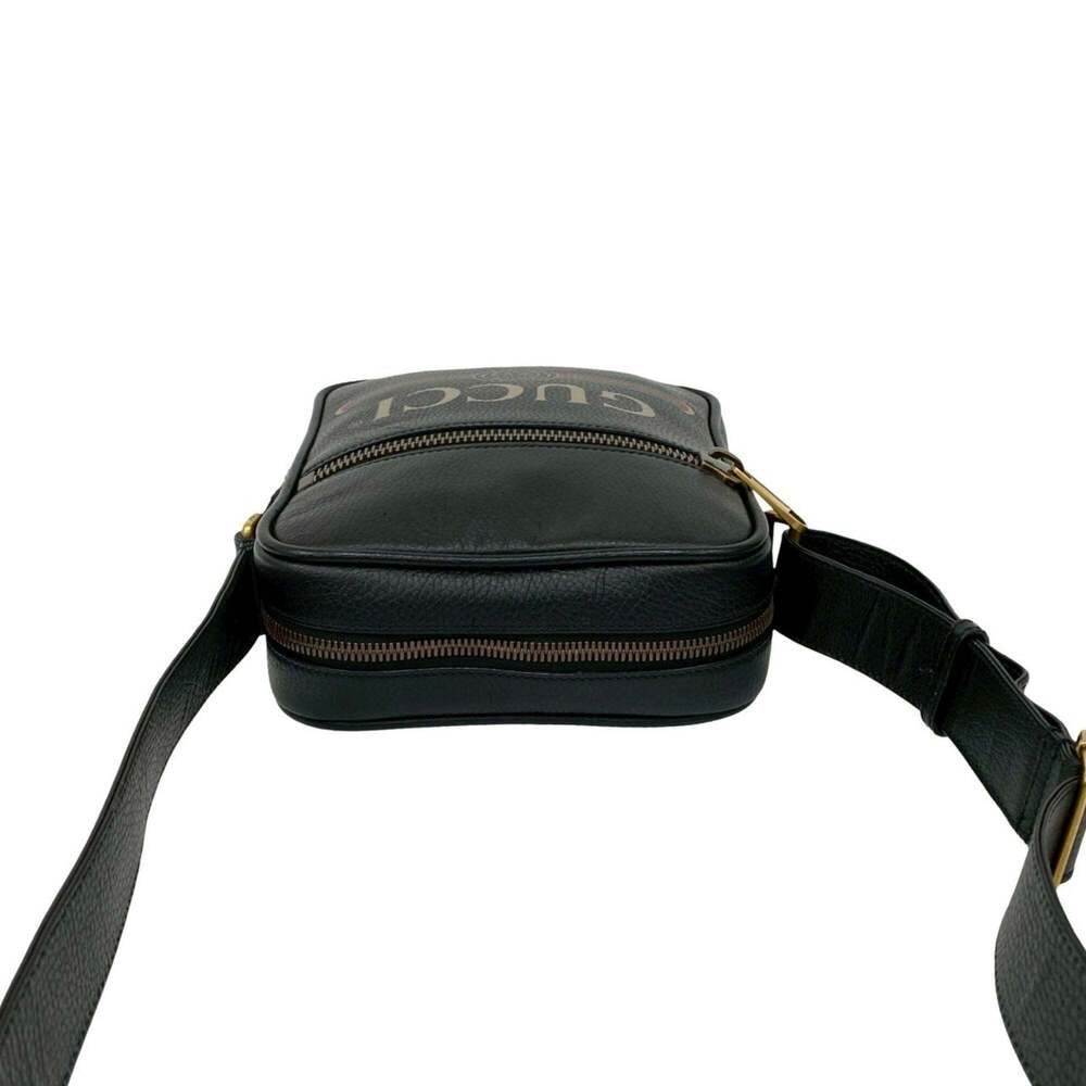 GUCCI Black Leather Pochette Shoulder Bag - Picture 4 of 10